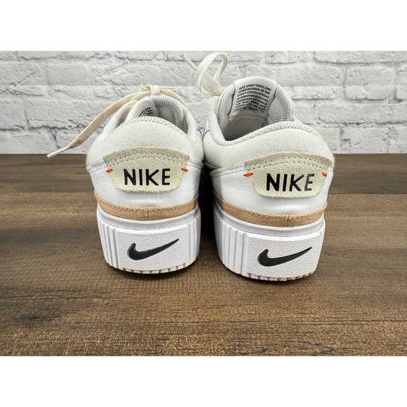 Nike Court Legacy Lift Platform White Black Women's Sneakers Shoes 8 DM7590-100 - Picture 4 of 13